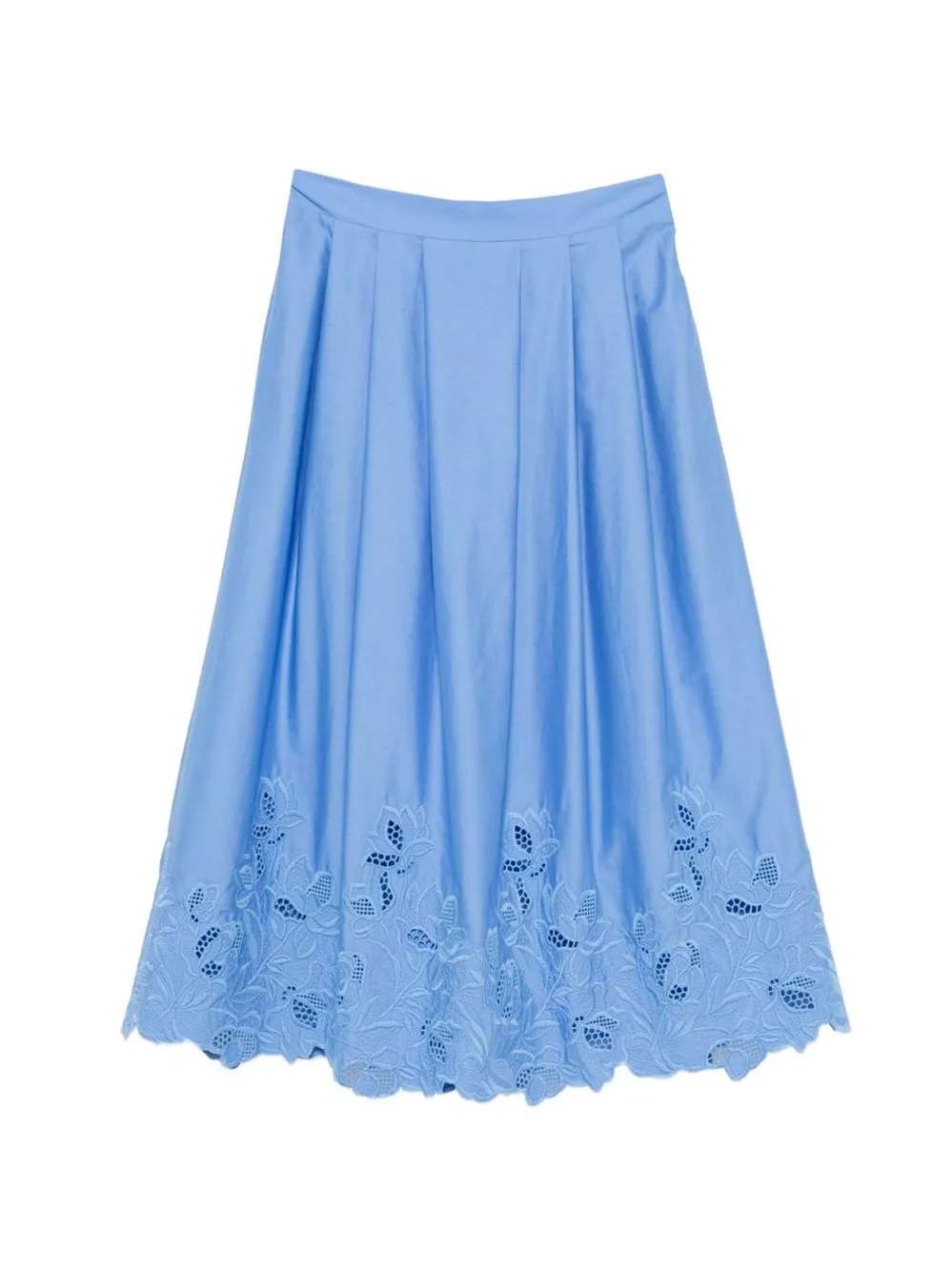 Ermanno scervino Gonna in cotone ricamata