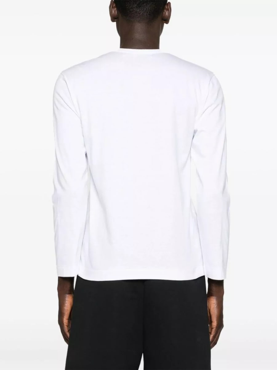 Comme des garçons play T-shirt in cotone, view 3