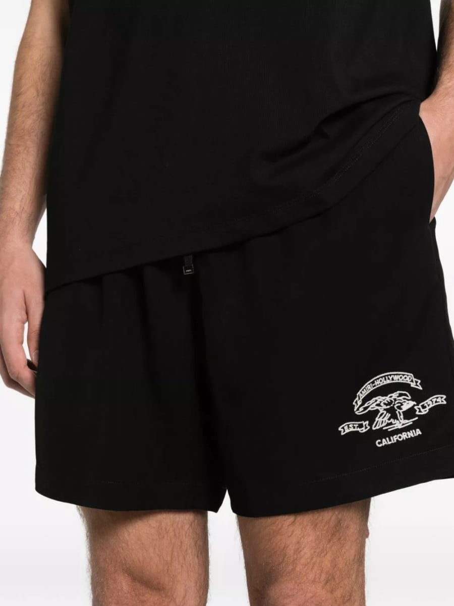 Amiri Bermuda con logo, view 3