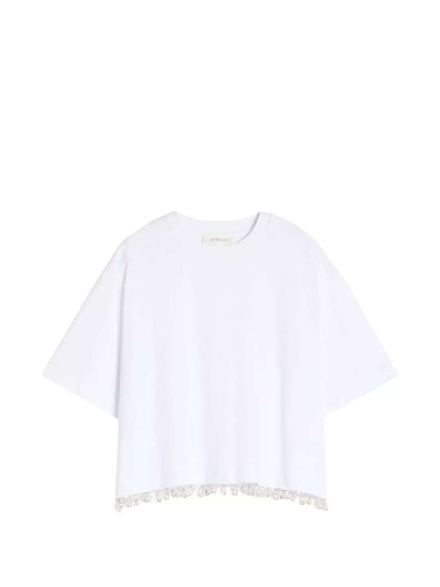 Sportmax T-shirt impreziosita in cotone