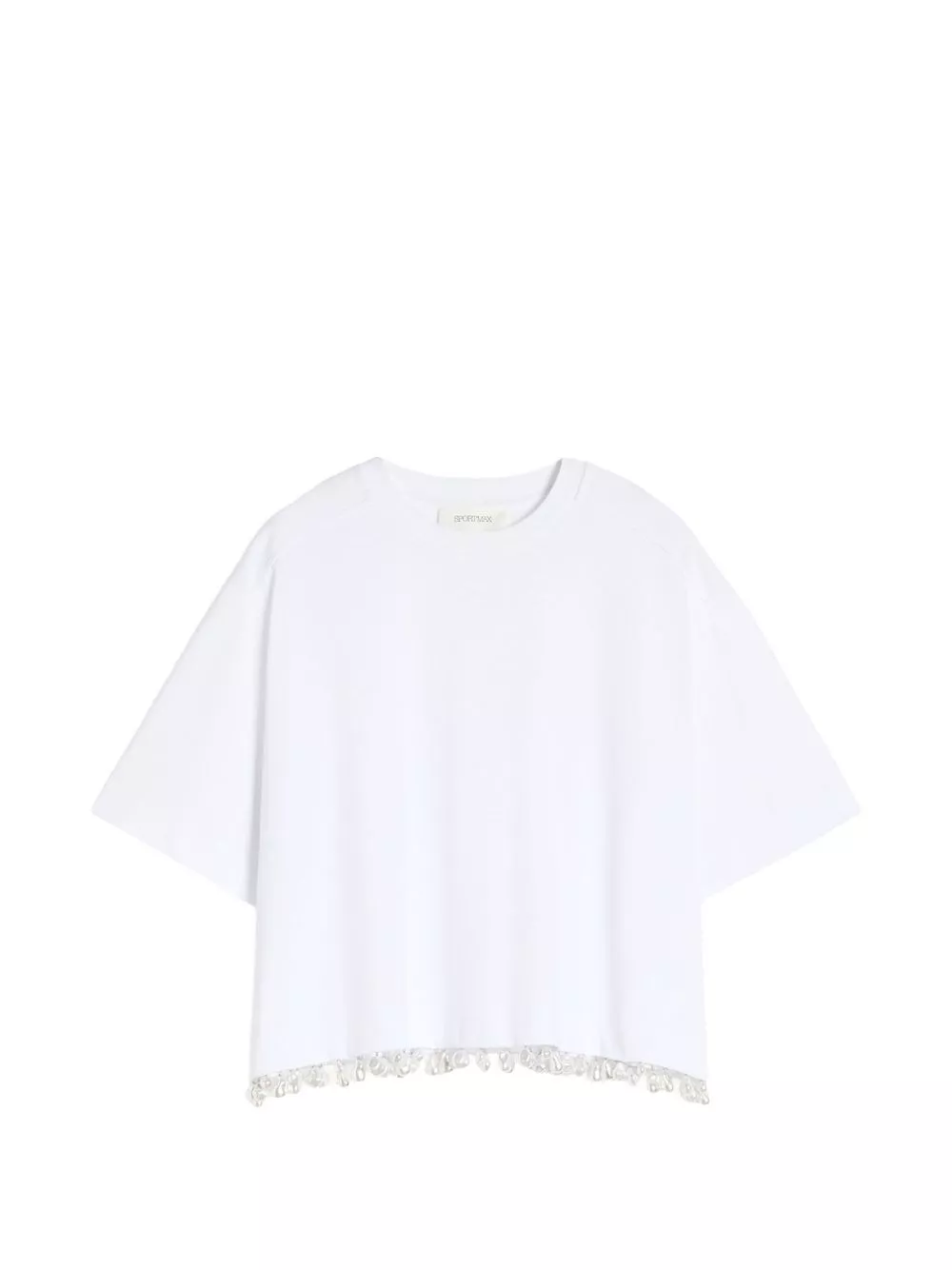 Sportmax T-shirt impreziosita in cotone