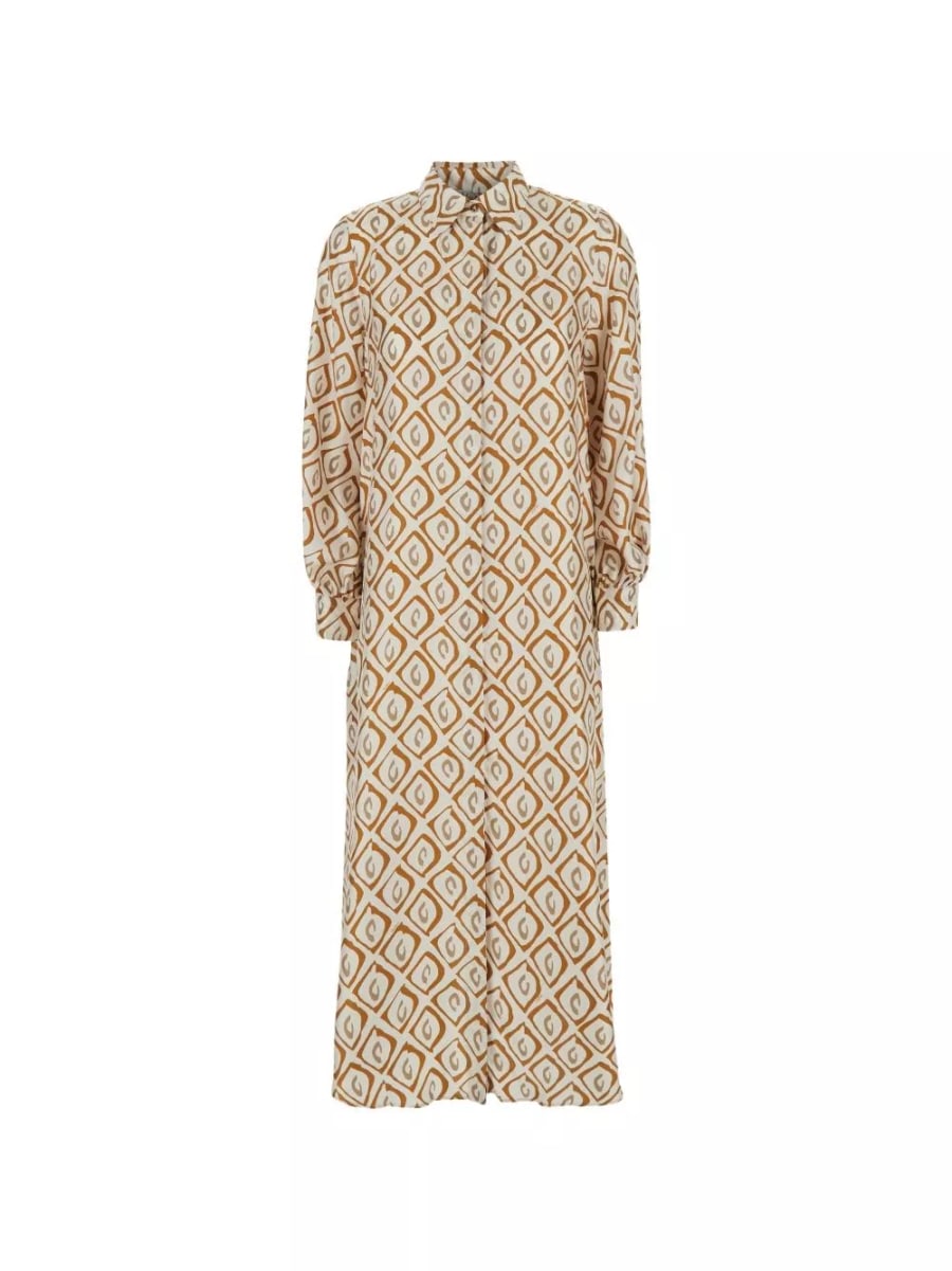 Max Mara Abito maxi in seta stampata