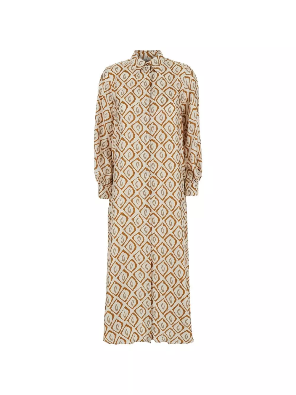 Max Mara Abito maxi in seta stampata