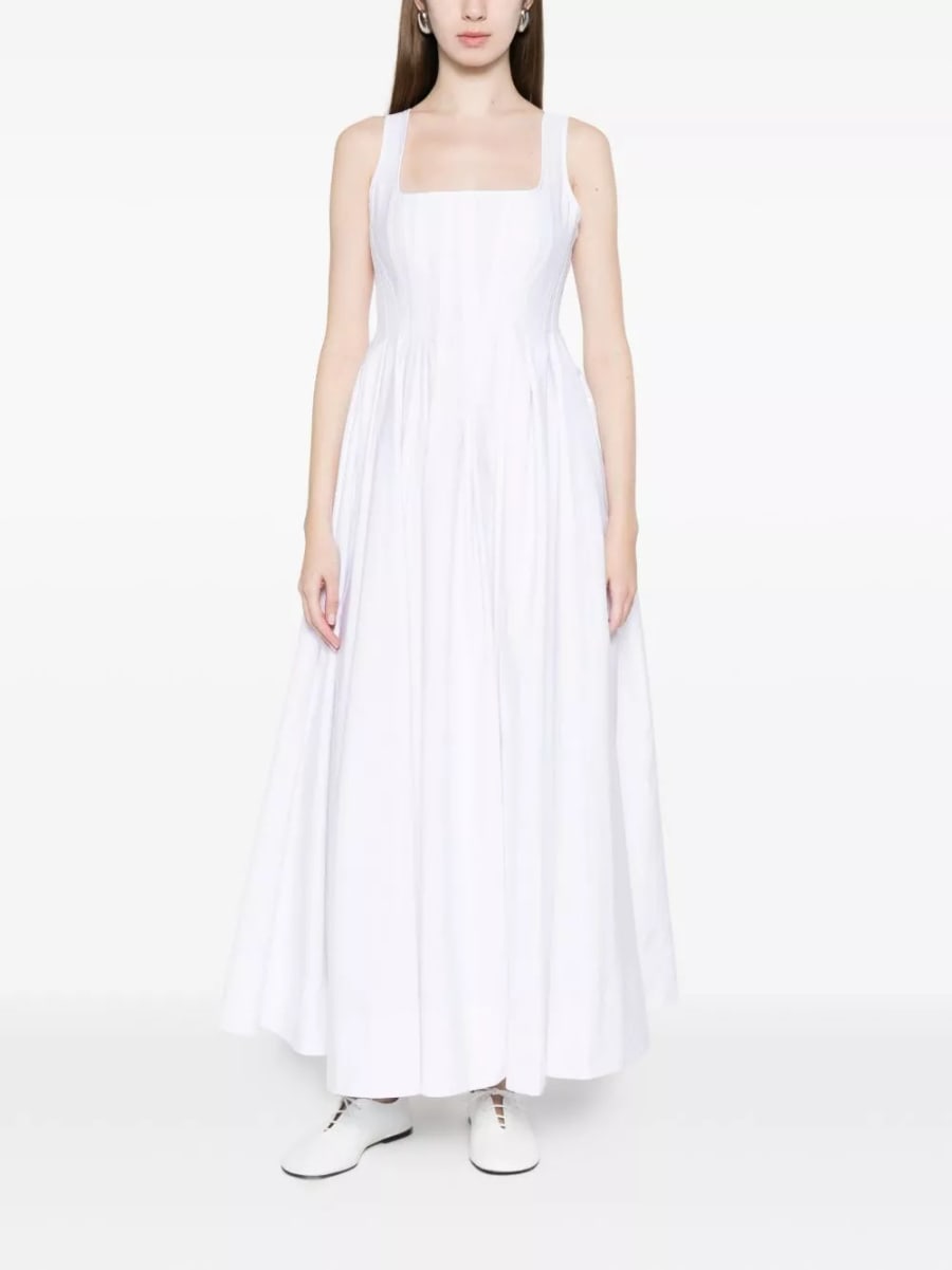 Sportmax Abito lungo in cotone, view 3