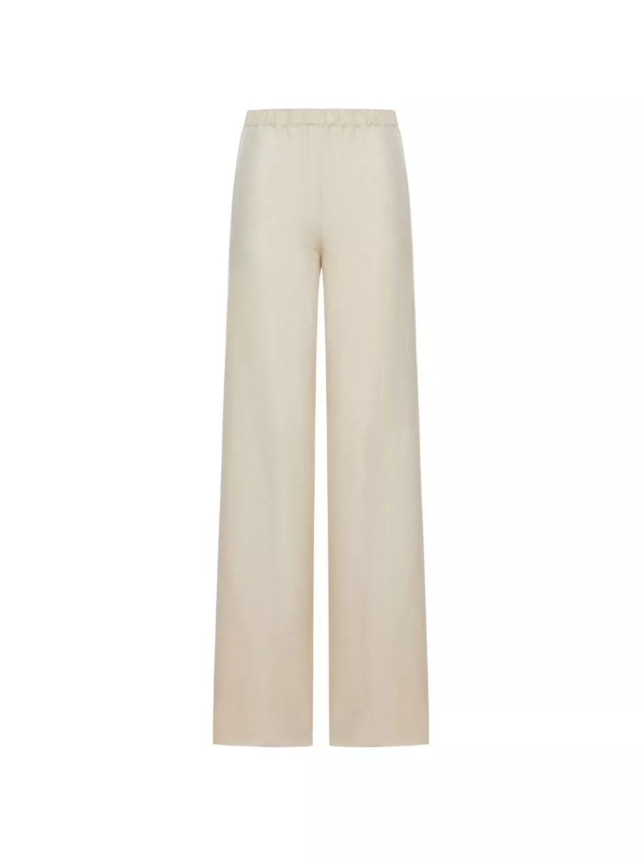 Max Mara Pantaloni in misto lino e seta