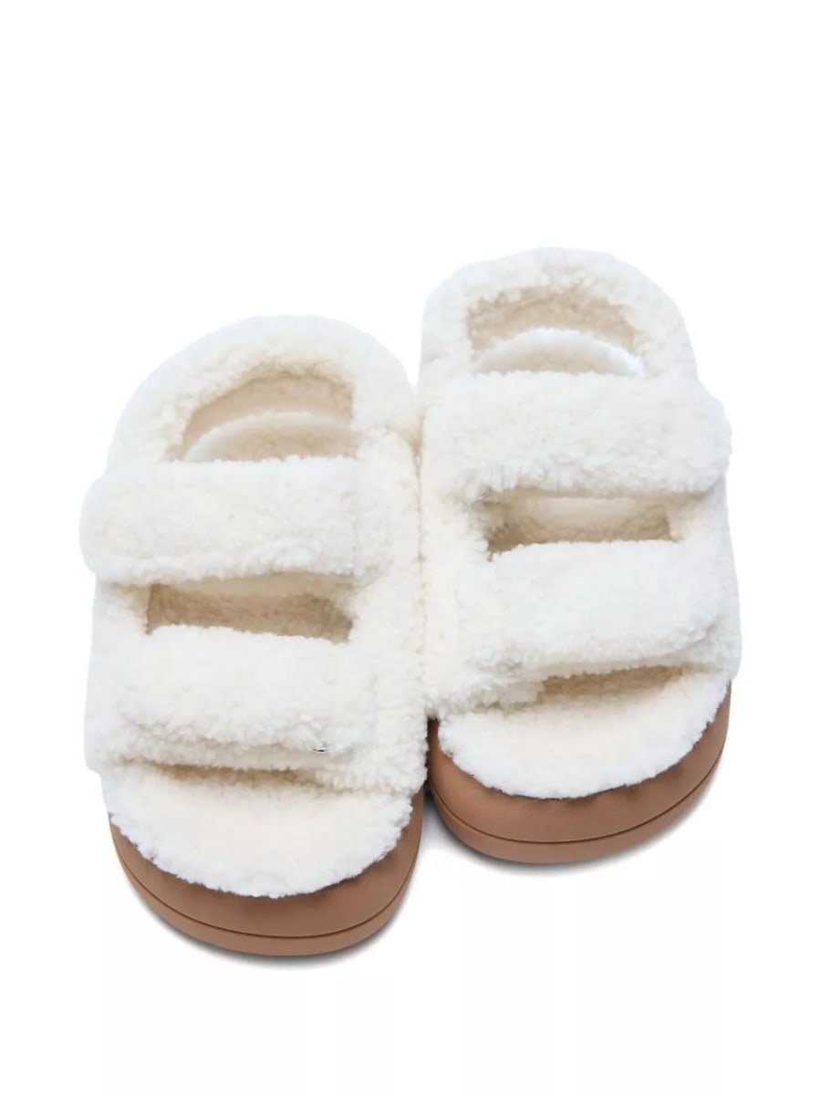 Moon boot Sandali in shearling, view 3