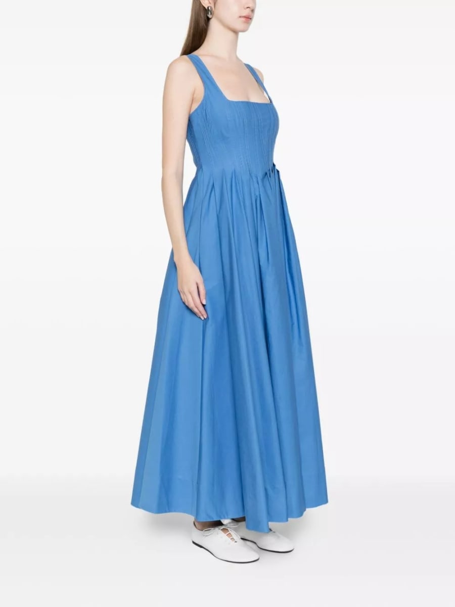 Sportmax Abito lungo in cotone, view 2