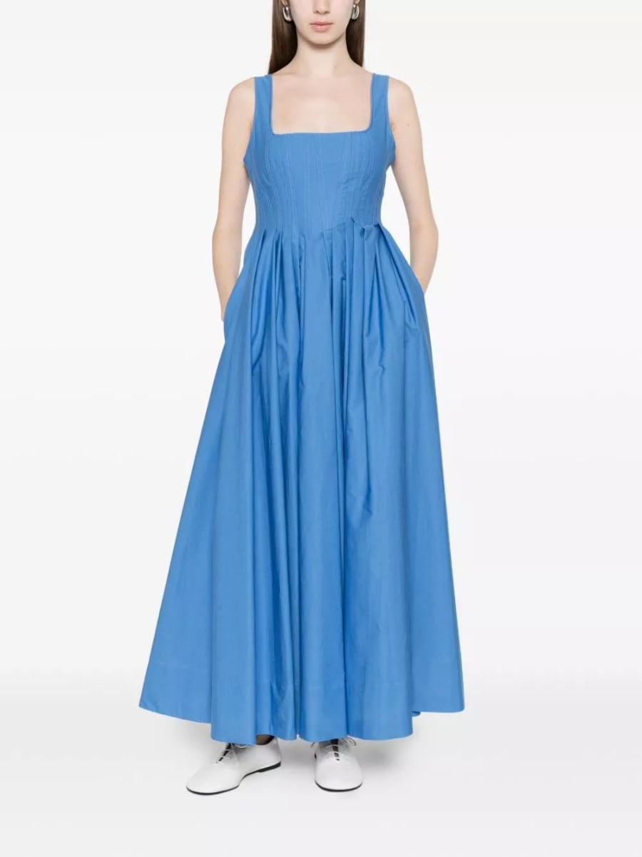 Sportmax Abito lungo in cotone, view 4