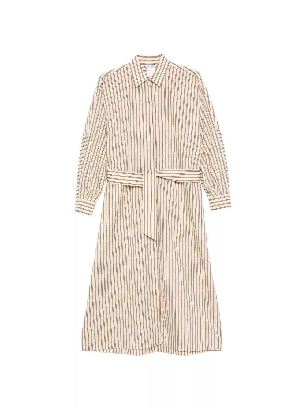Max Mara Abito in misto seta a righe