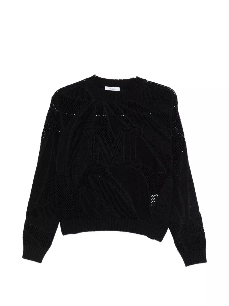 Max Mara Maglione in cotone a girocollo