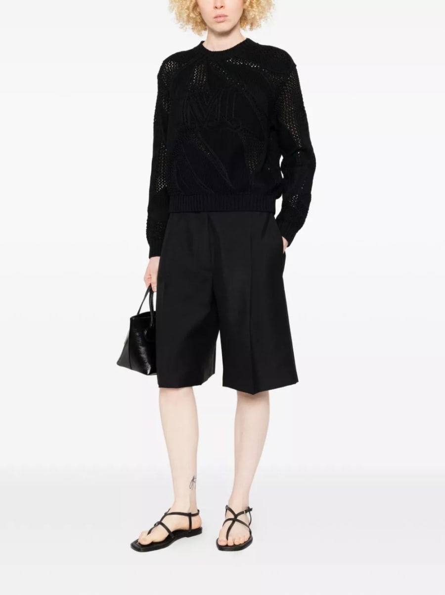 Max Mara Maglione in cotone a girocollo, view 3