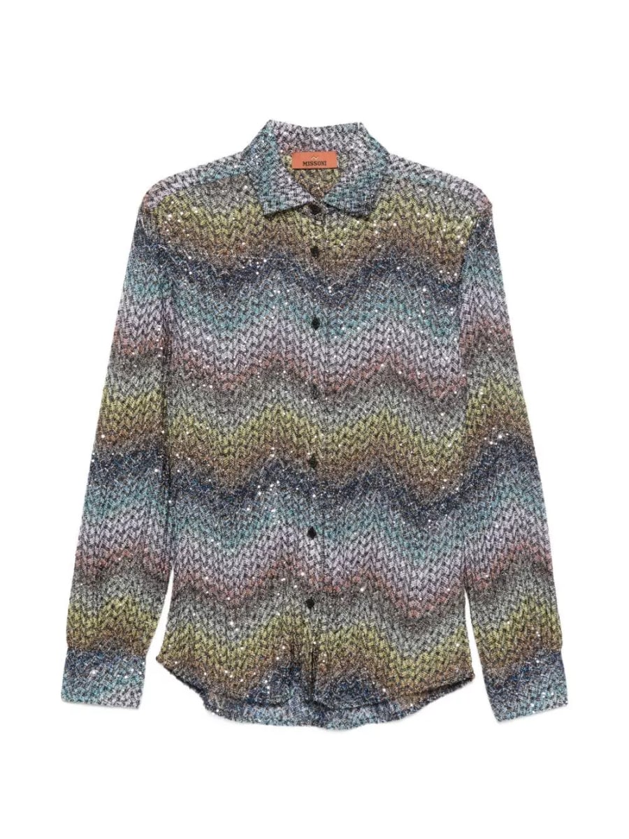Missoni Camicia con stampa zig zag