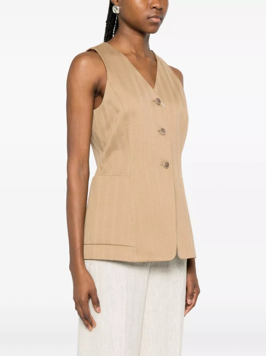 Max Mara Gilet in Cotone, view 4