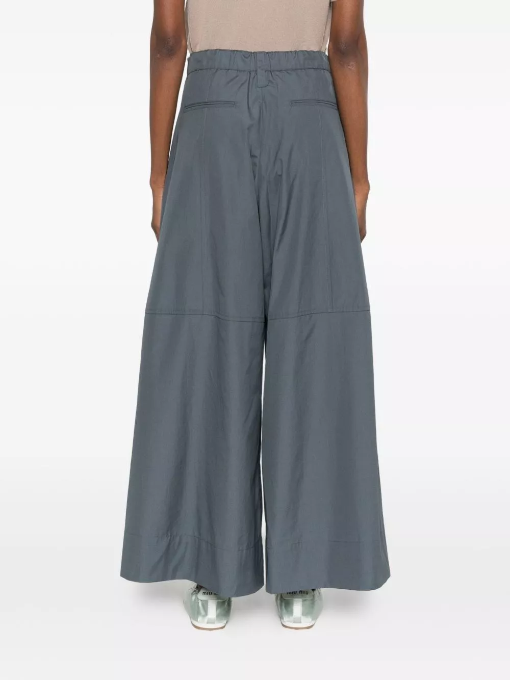 'S Max Mara Pantaloni in cotone a gamba larga, view 2