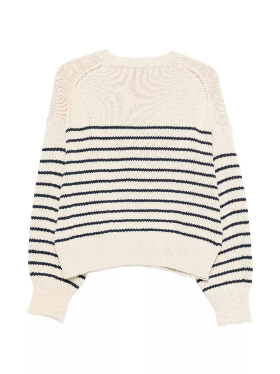 Alysi Maglione in cotone con scollo rotondo, view 2