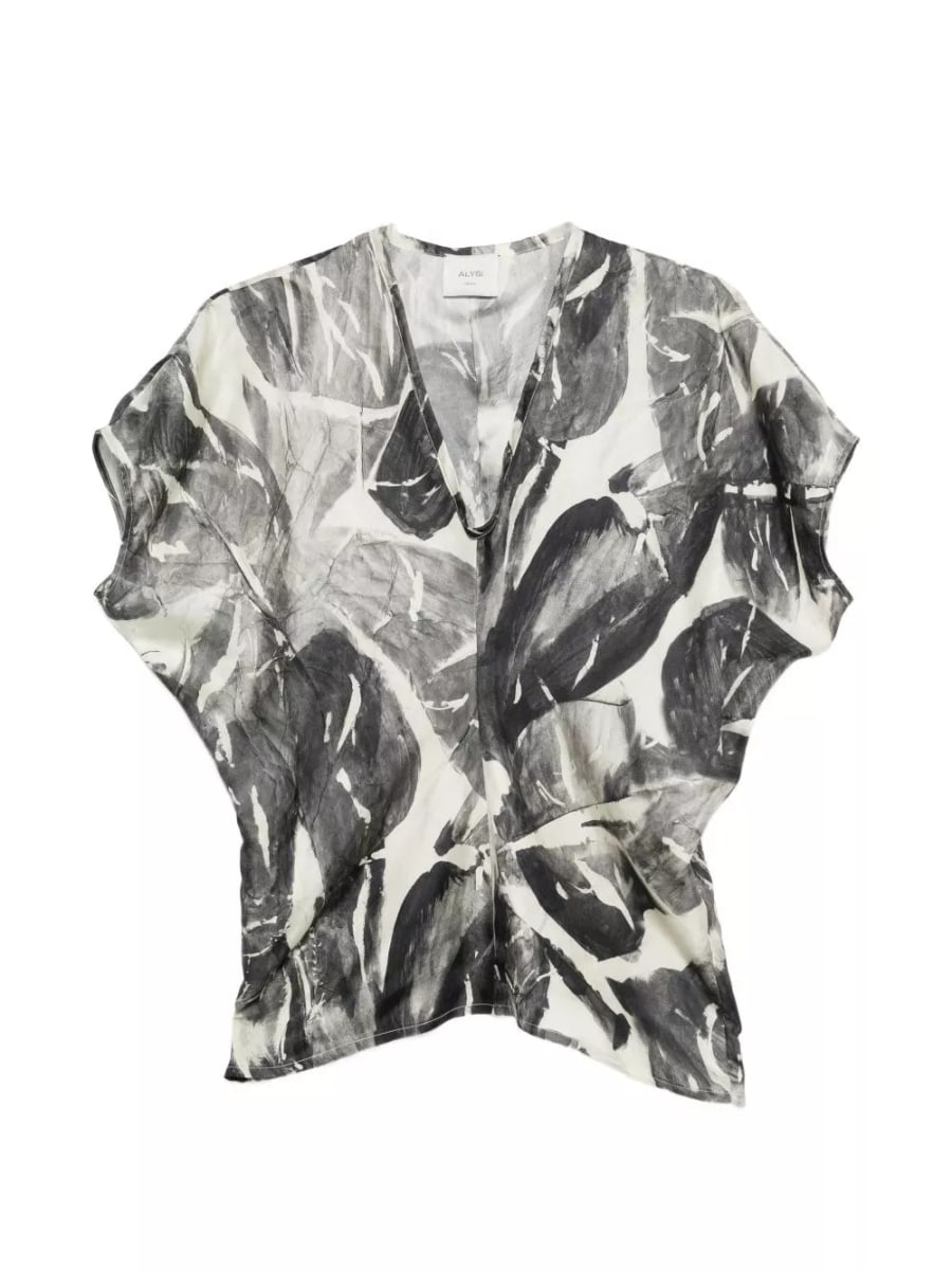Alysi Camicia in seta stampata
