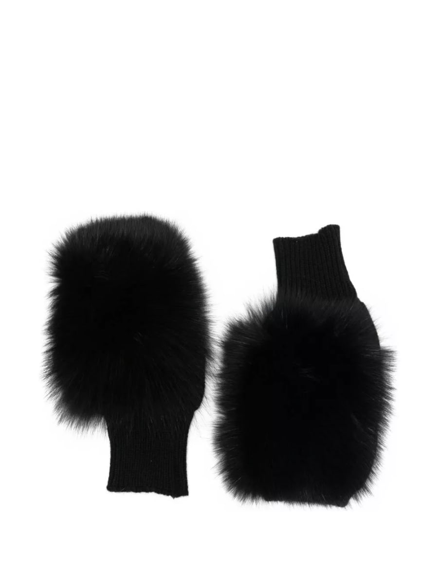 Alpo Guanti in pelliccia di cashmere