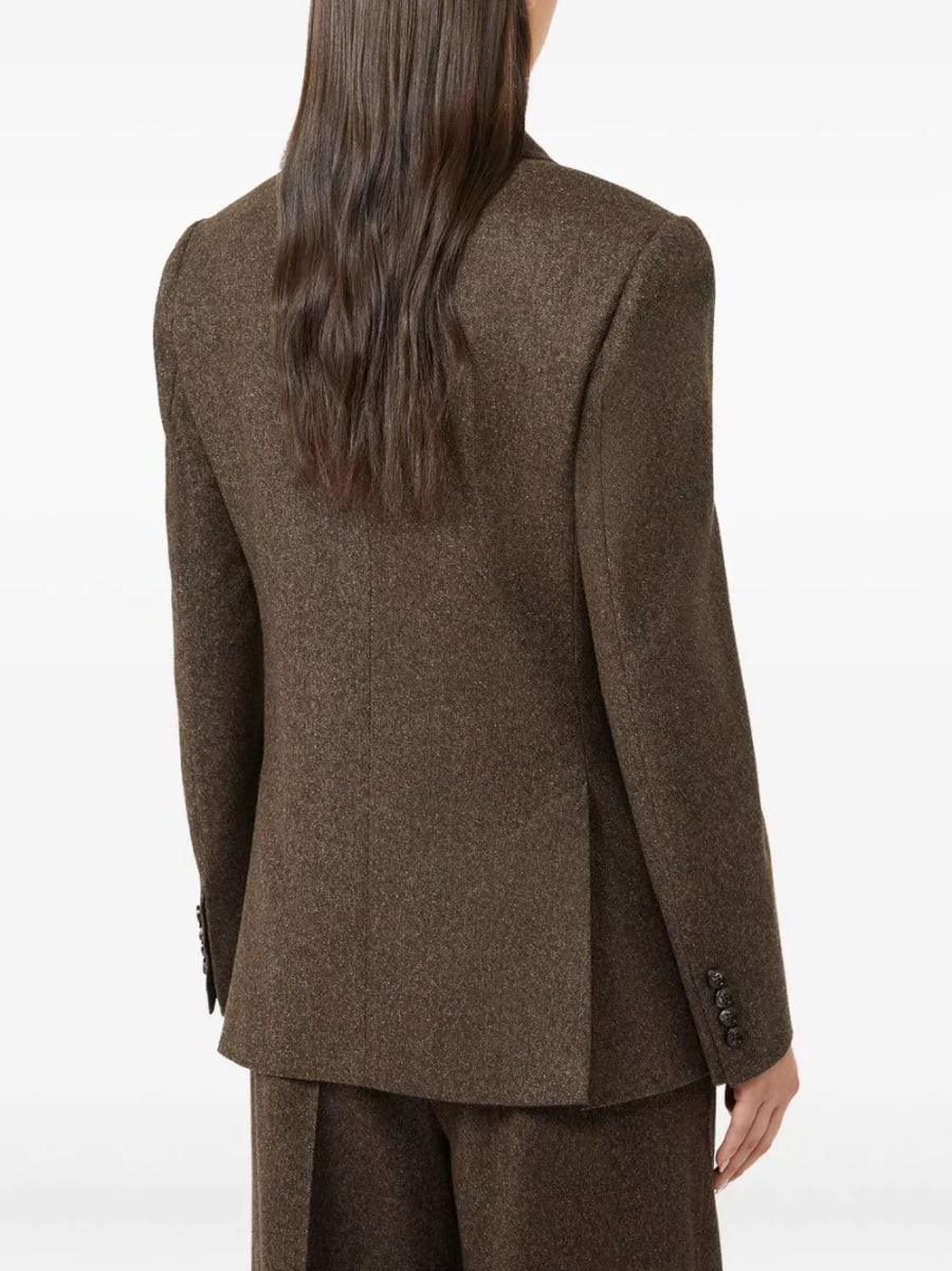 Max Mara Giacca in lana a un petto, view 2