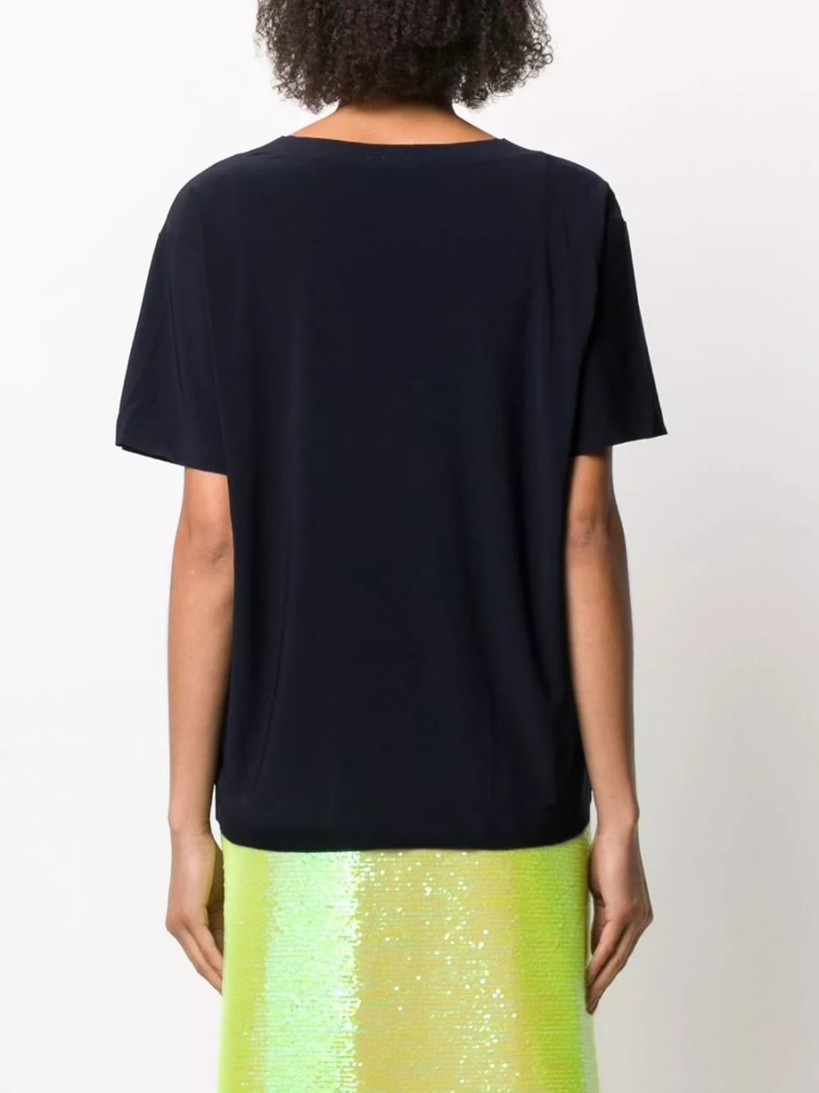 Norma kamali T-shirt a maniche corte, view 3