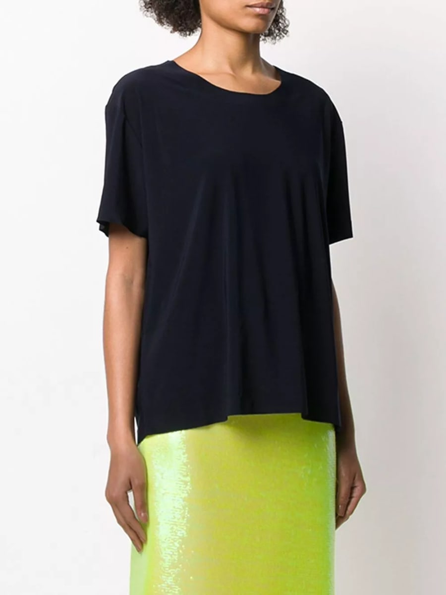 Norma kamali T-shirt a maniche corte, view 4
