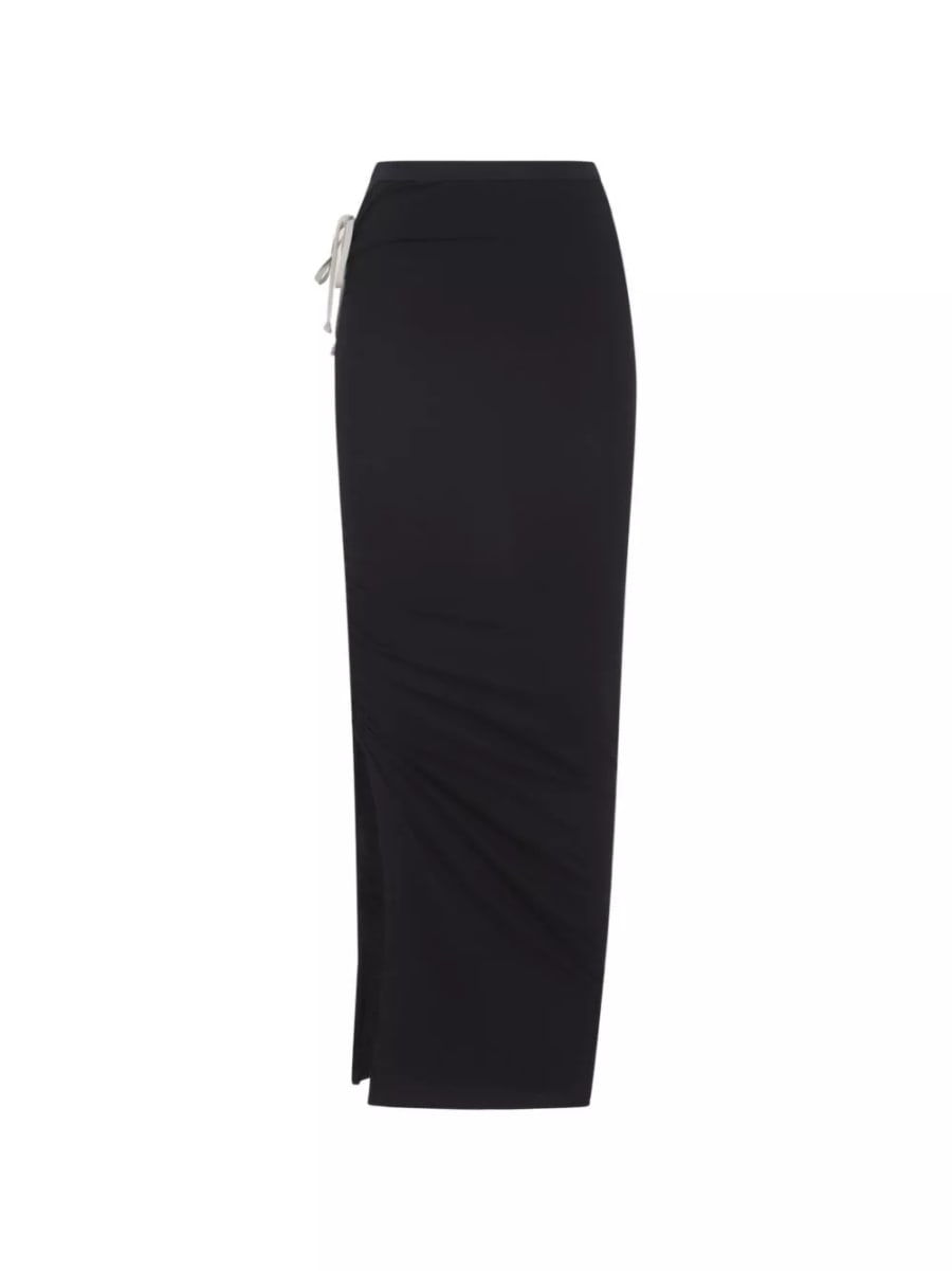 Rick Owens Gonna lunga in cotone, view 2