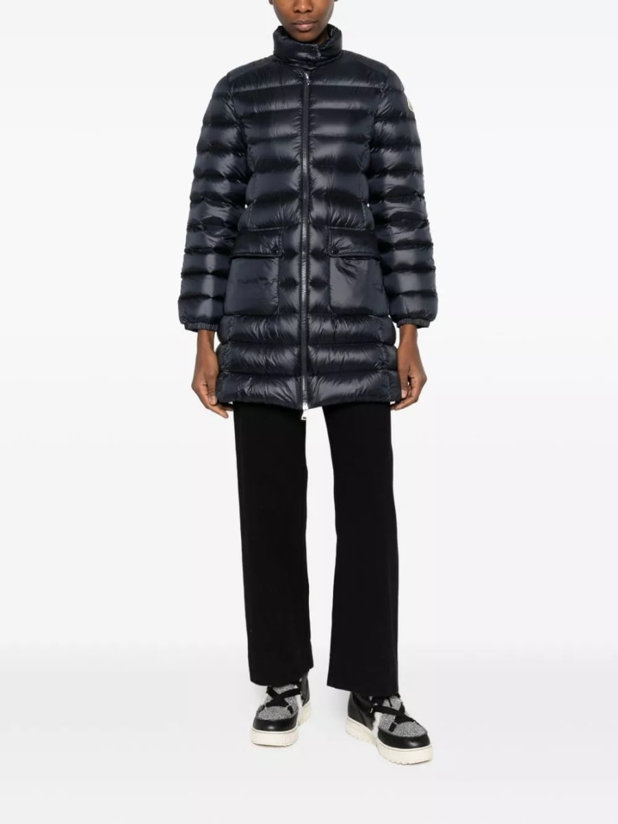 Moncler Giacca lunga in piuma Genet, view 4