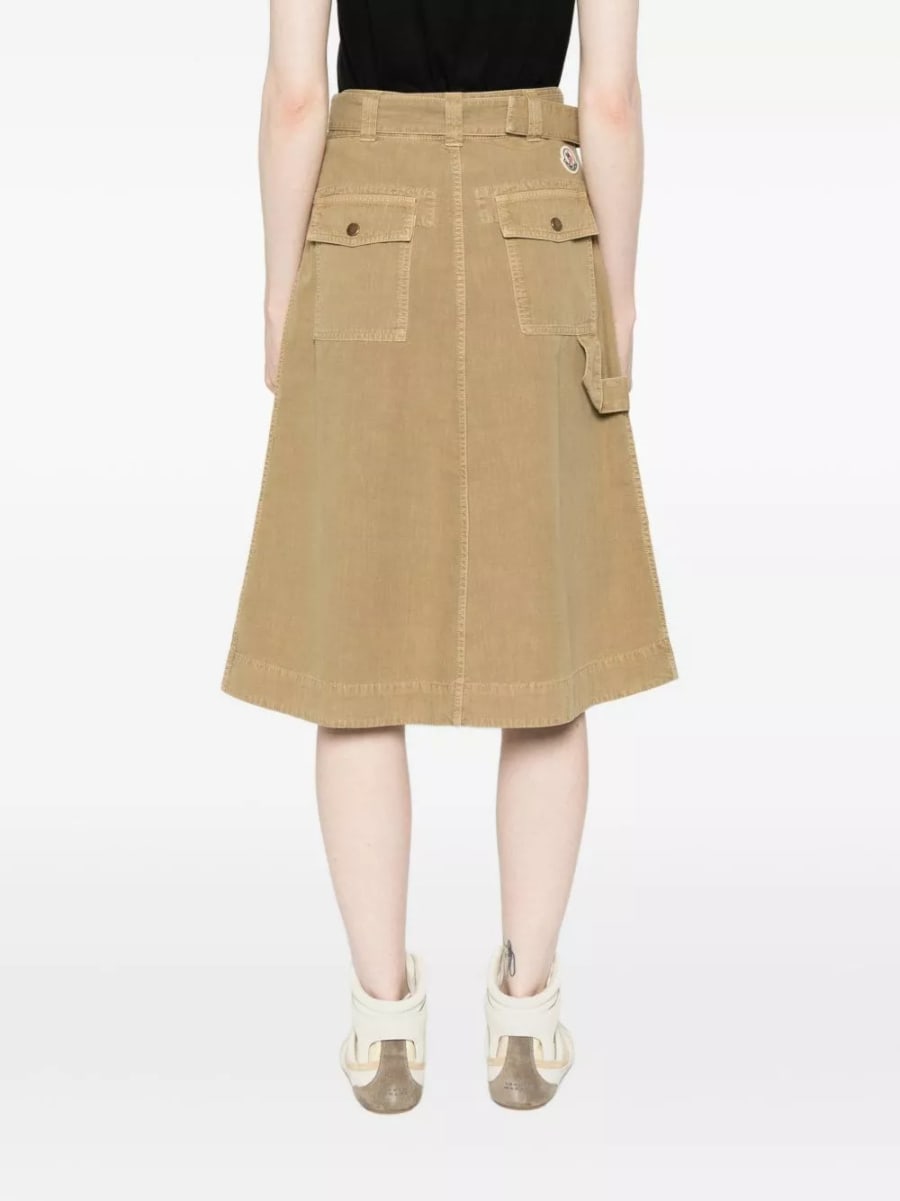 Moncler Gonna lunga in cotone, view 2