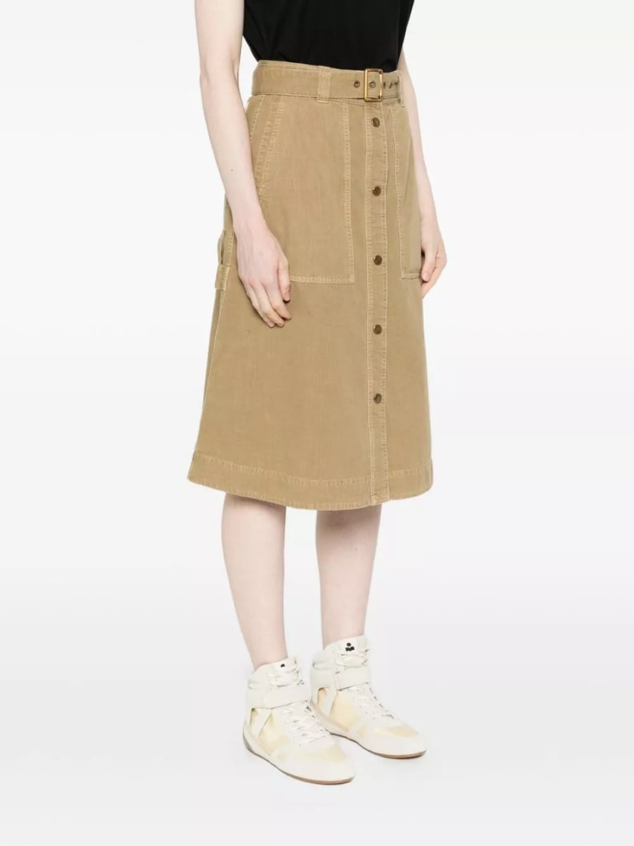 Moncler Gonna lunga in cotone, view 3