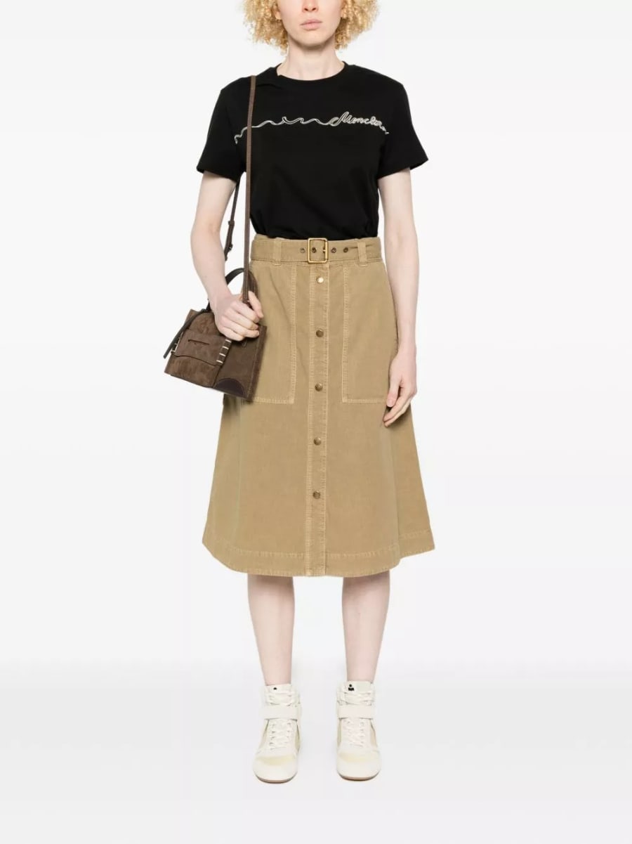 Moncler Gonna lunga in cotone, view 4