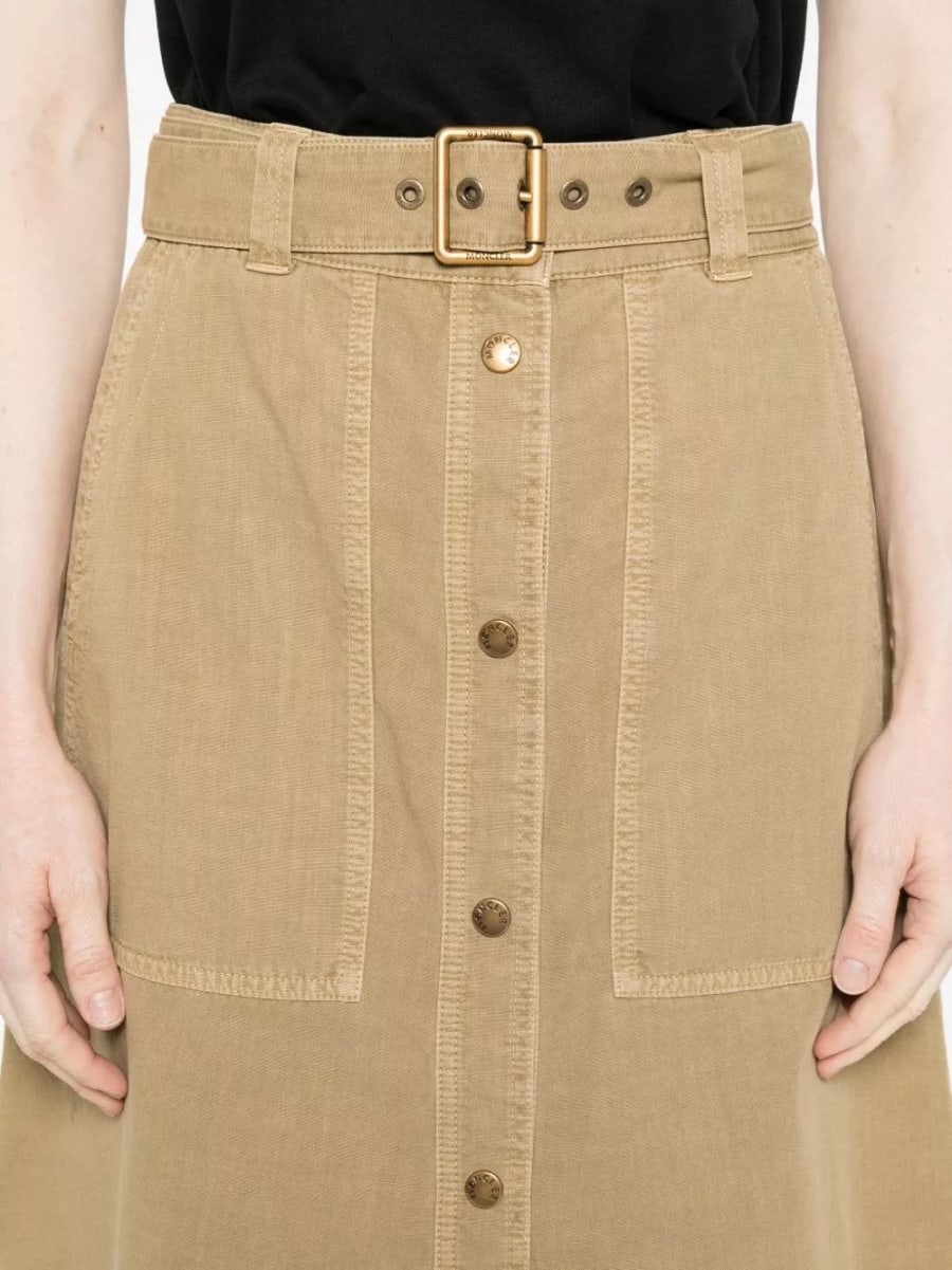 Moncler Gonna lunga in cotone, view 5