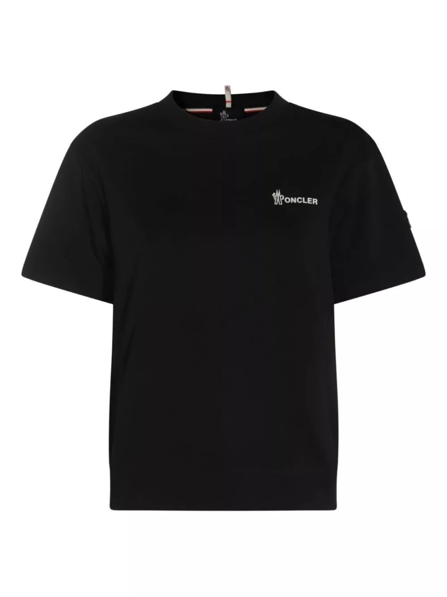 Moncler grenoble T-shirt in cotone con logo