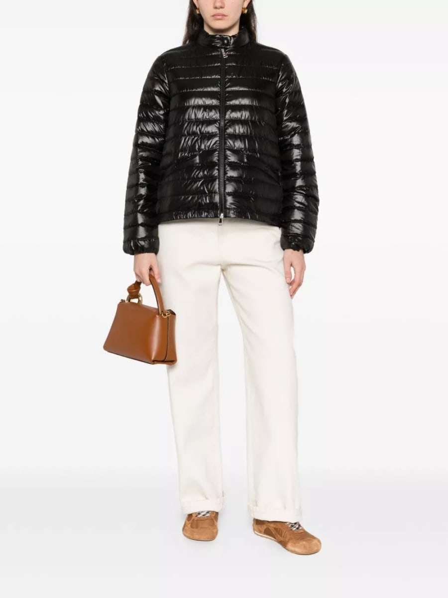 Moncler Giacca corta in piuma Azalee, view 2