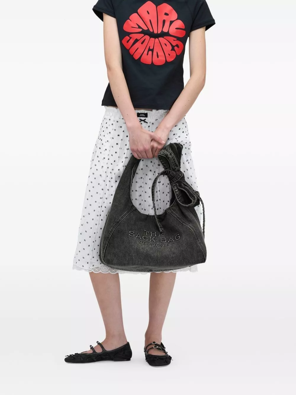 Marc Jacobs The Sack borsa in denim, view 2