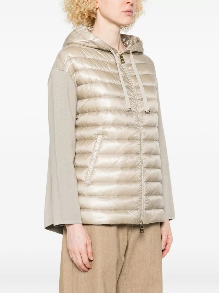 Herno Giacca in piuma di cotone e nylon, view 3