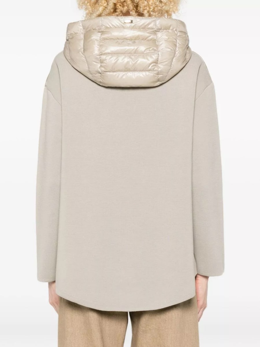 Herno Giacca in piuma di cotone e nylon, view 5