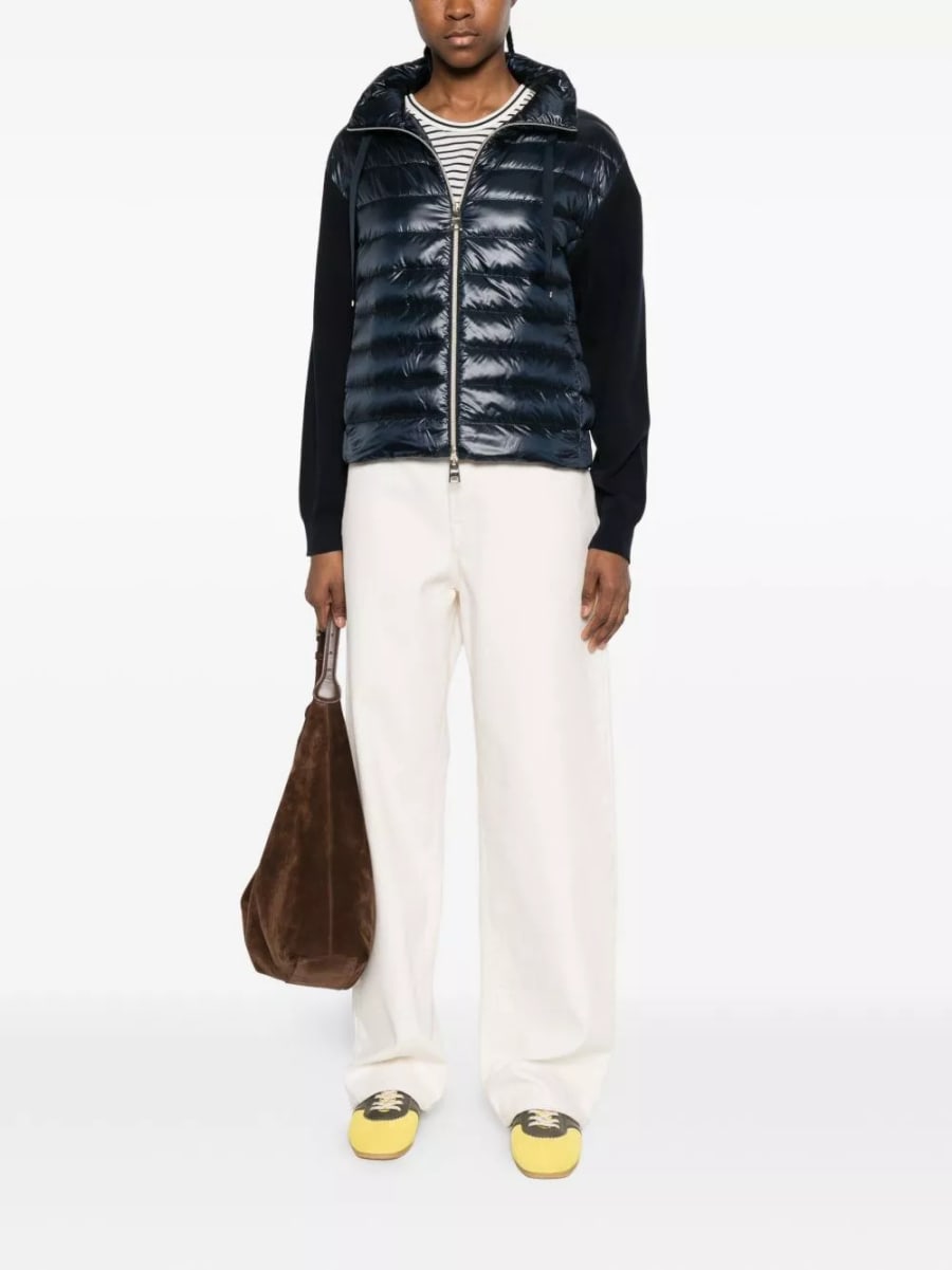 Herno Giacca in piuma di cotone e nylon, view 2