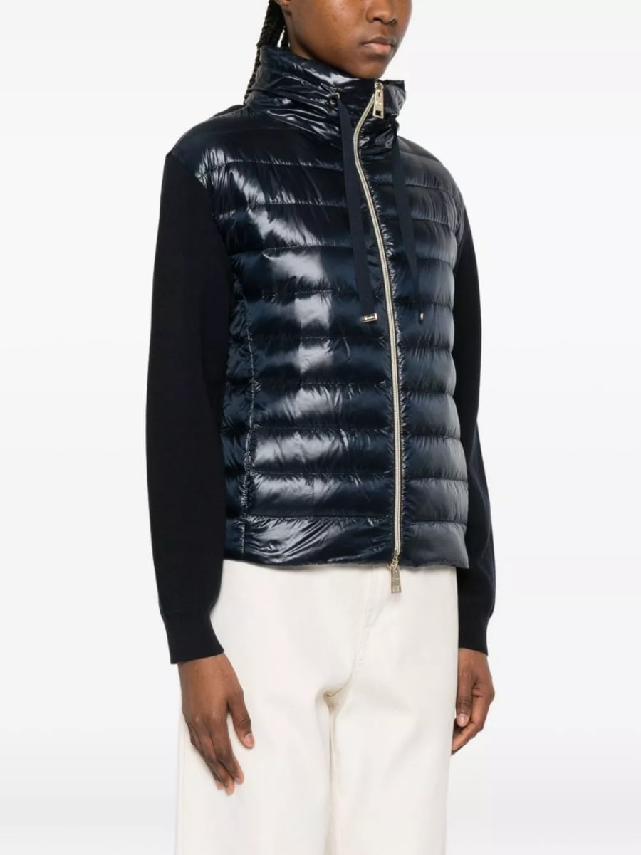 Herno Giacca in piuma di cotone e nylon, view 5