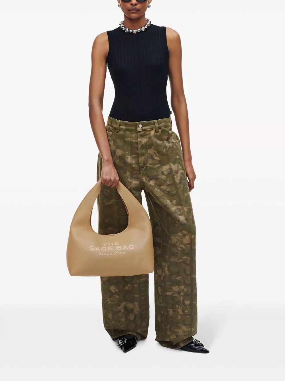 Marc Jacobs The Sack borsa in pelle, view 2