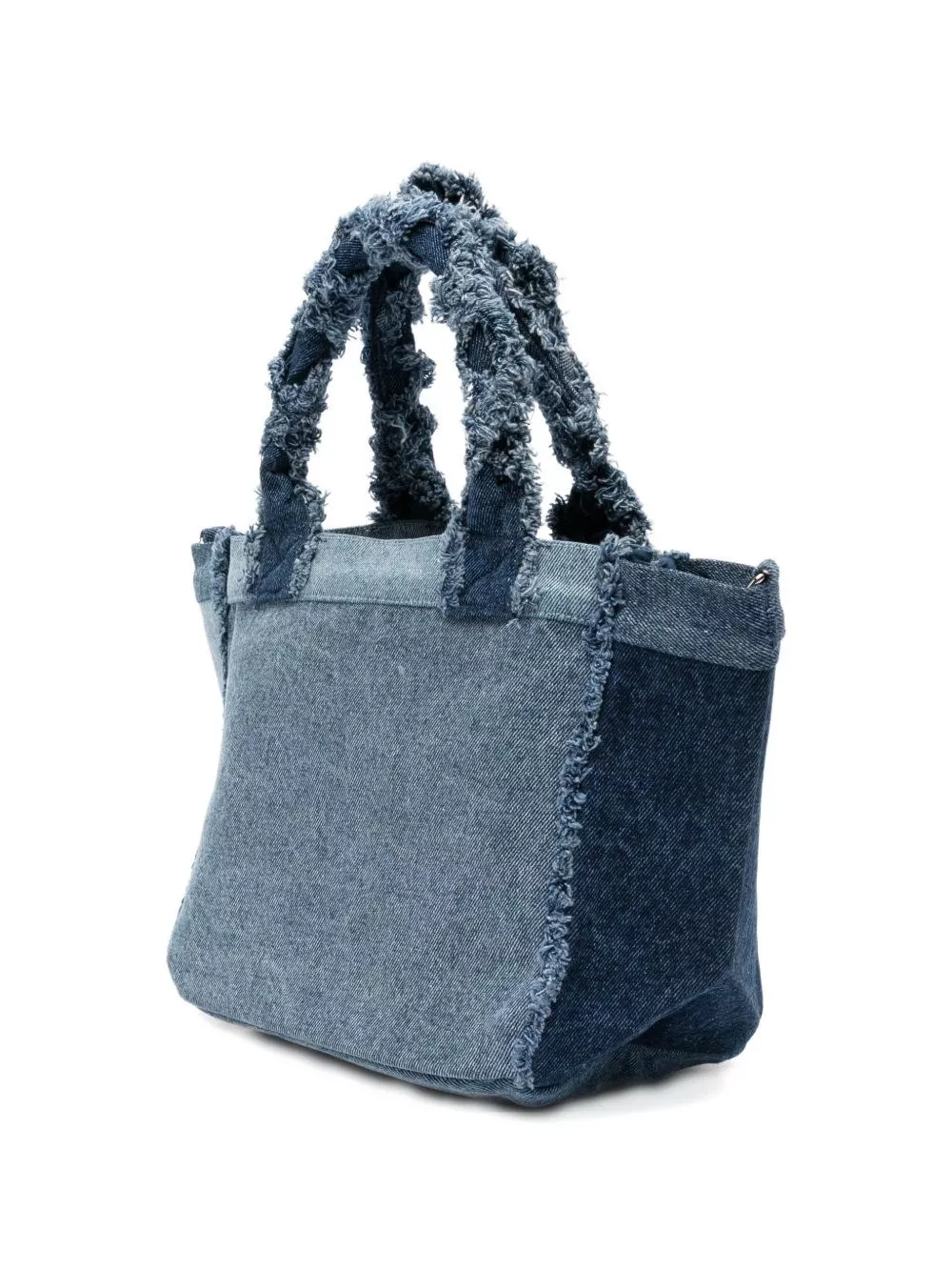 Ganni Borsa shopping in denim piccola, view 2
