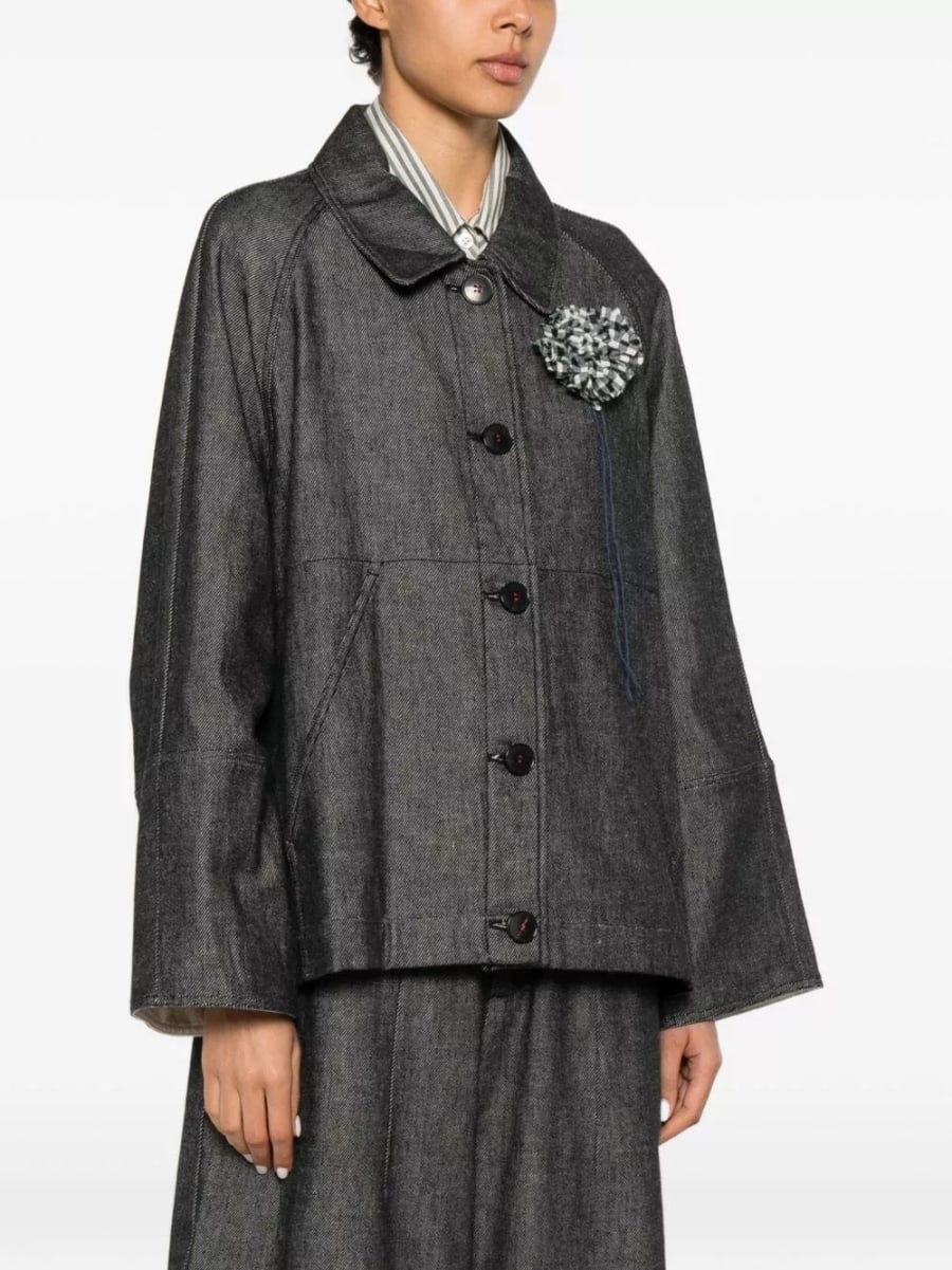 Soh Giacca in denim di cotone, view 3