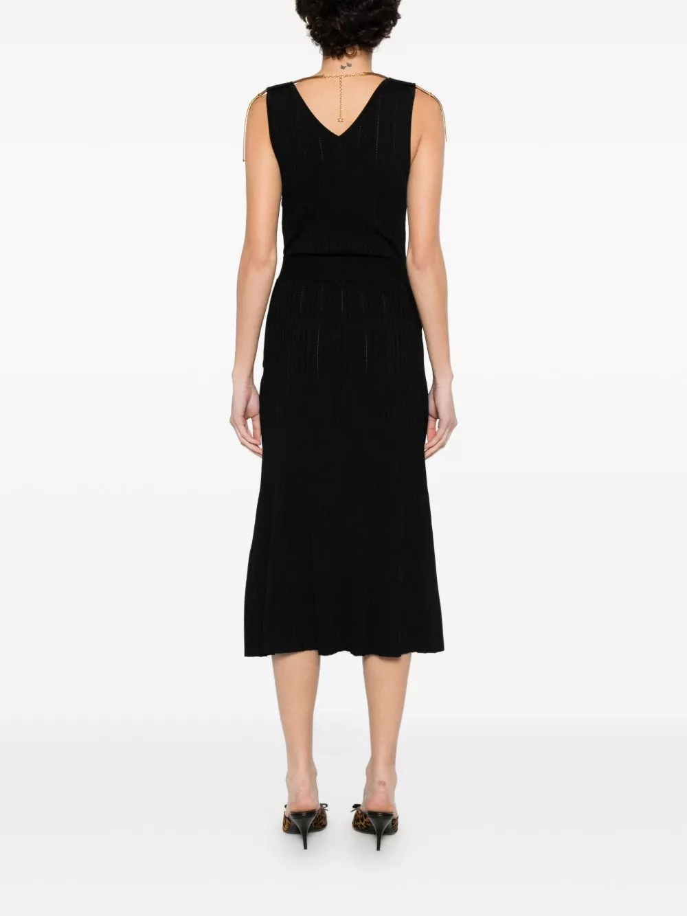 Elisabetta Franchi Abito midi in maglia, view 2