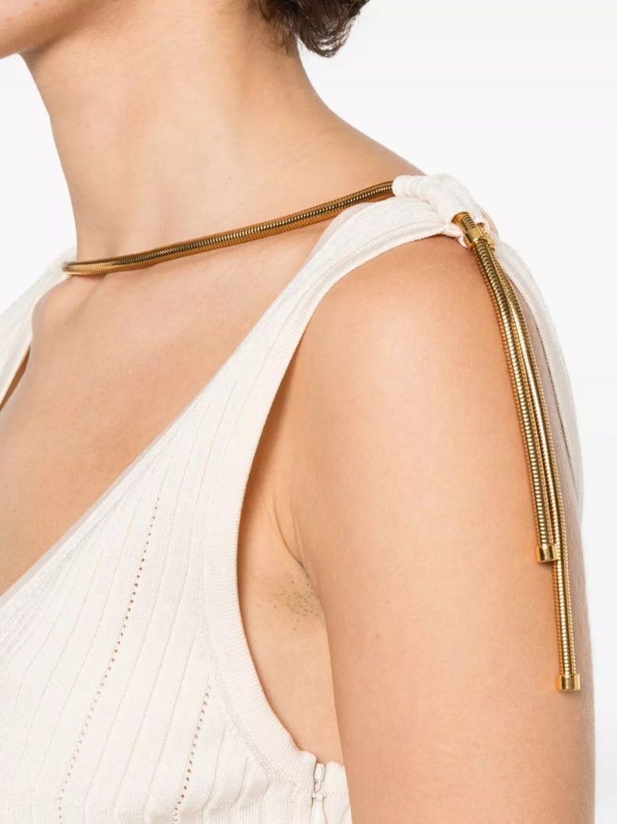 Elisabetta Franchi Abito midi in maglia, view 2