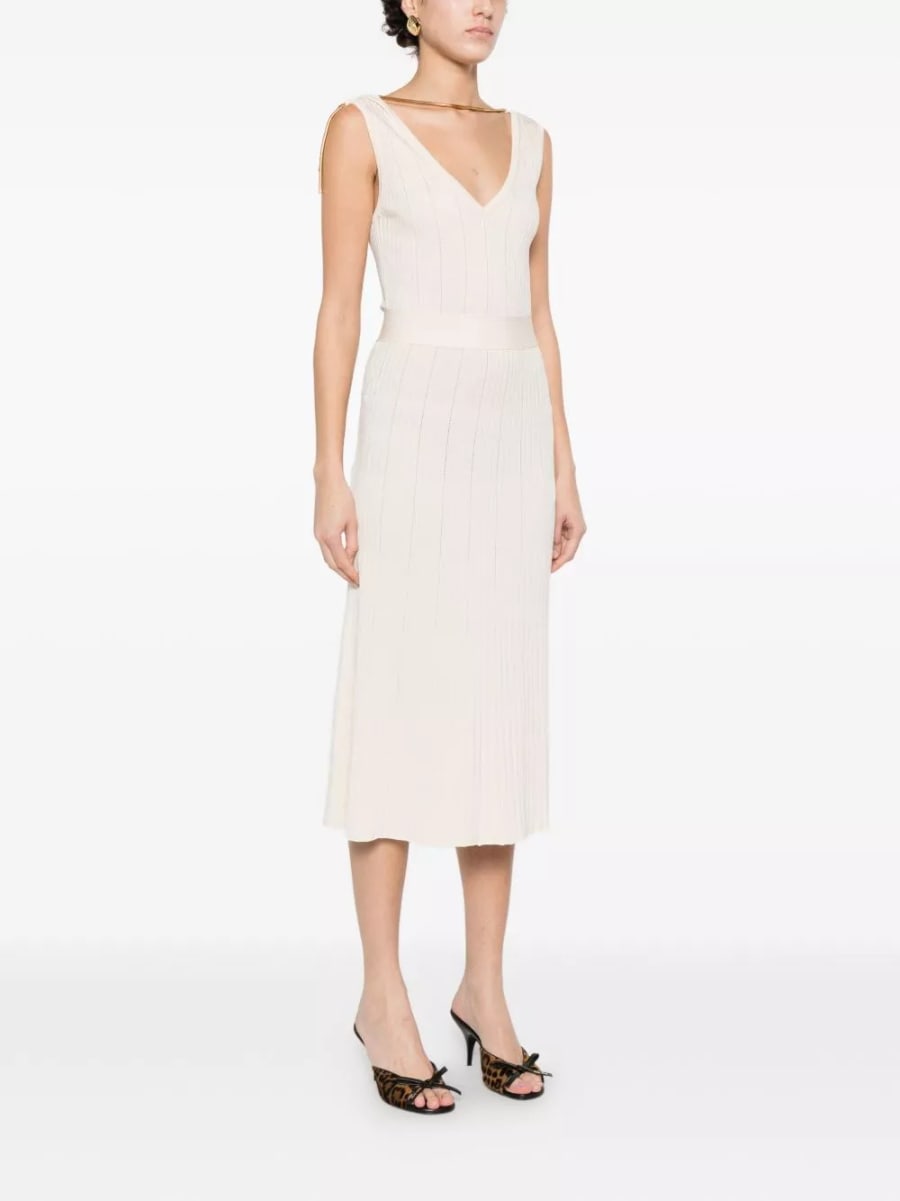 Elisabetta Franchi Abito midi in maglia, view 3