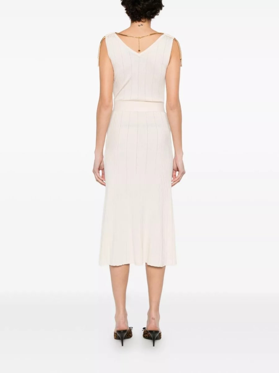 Elisabetta Franchi Abito midi in maglia, view 5