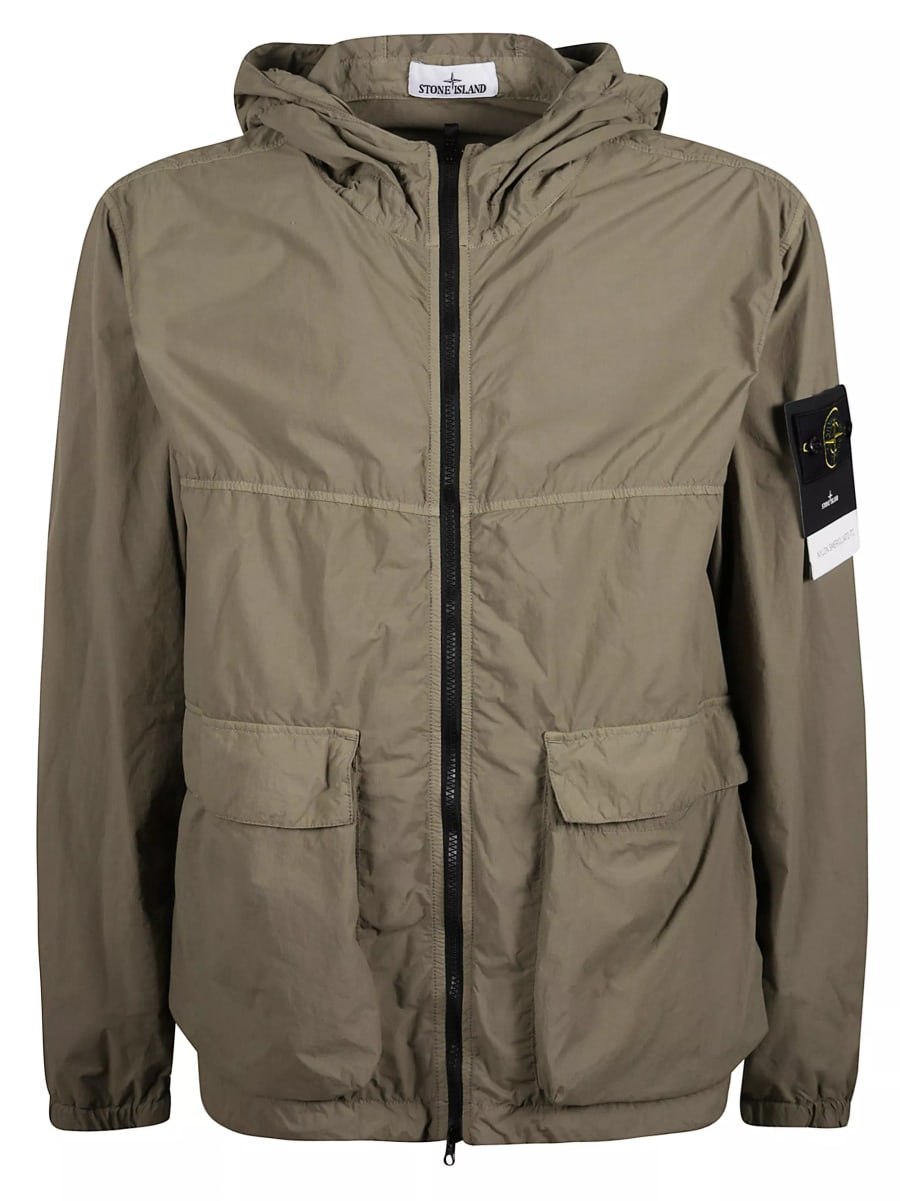 Stone Island Parka con logo