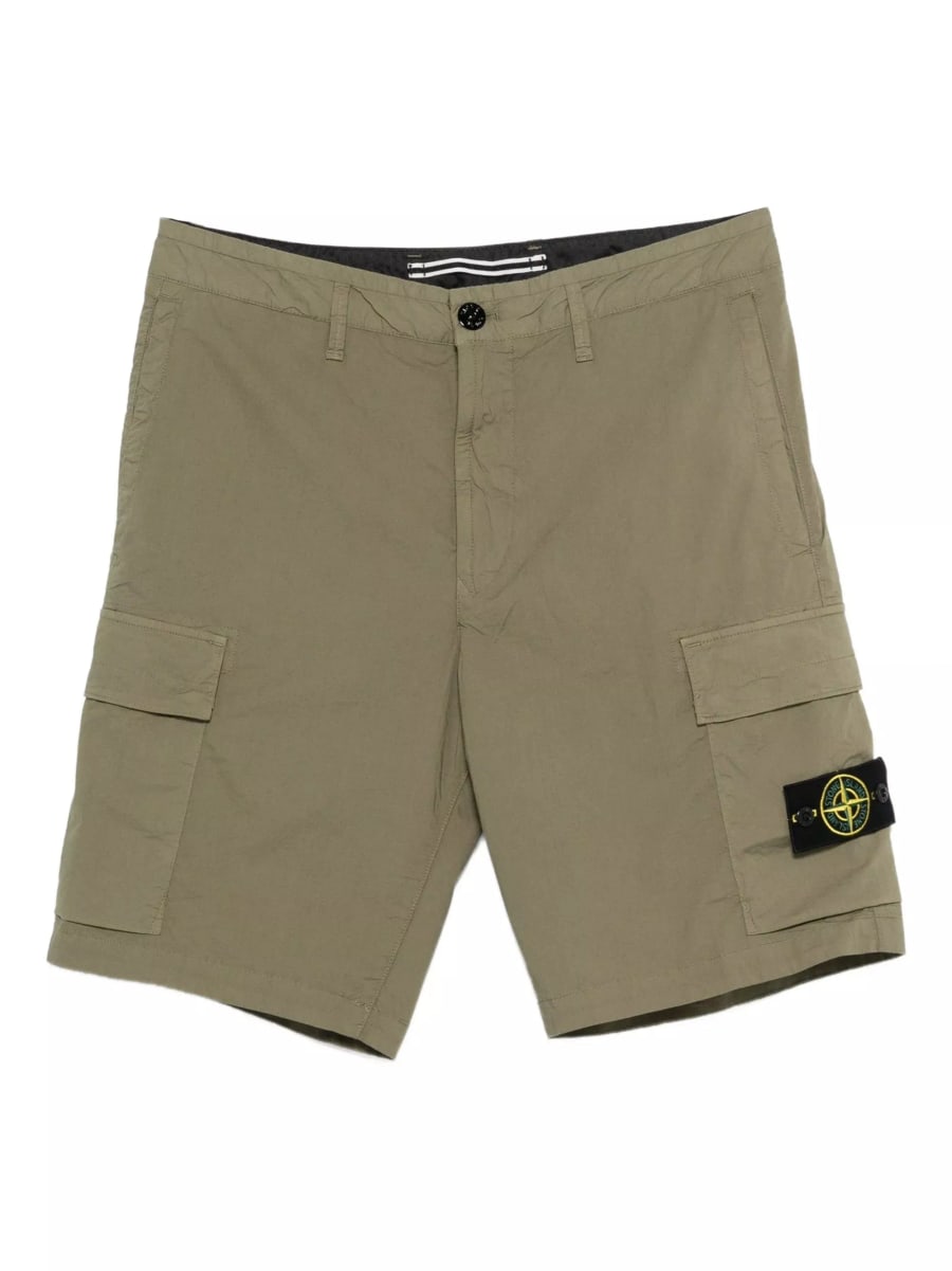 Stone Island Bermuda shorts con logo