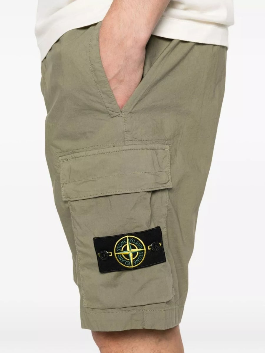 Stone Island Bermuda shorts con logo, view 3