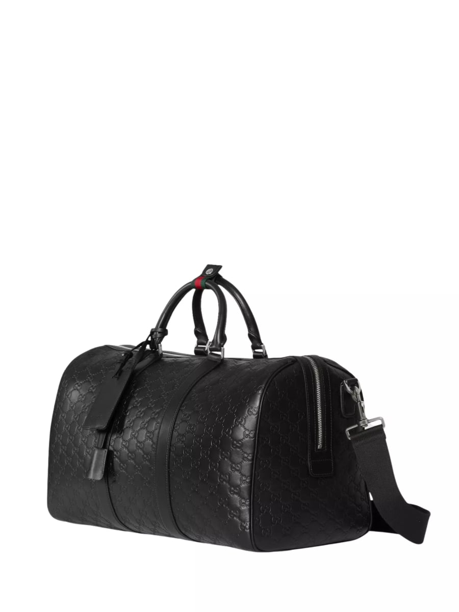 Gucci Borsa Duffel Medium GG Emblem, view 2