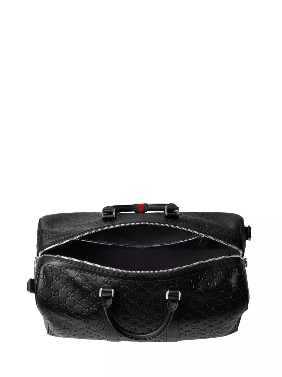 Gucci Borsa Duffel Medium GG Emblem, view 4
