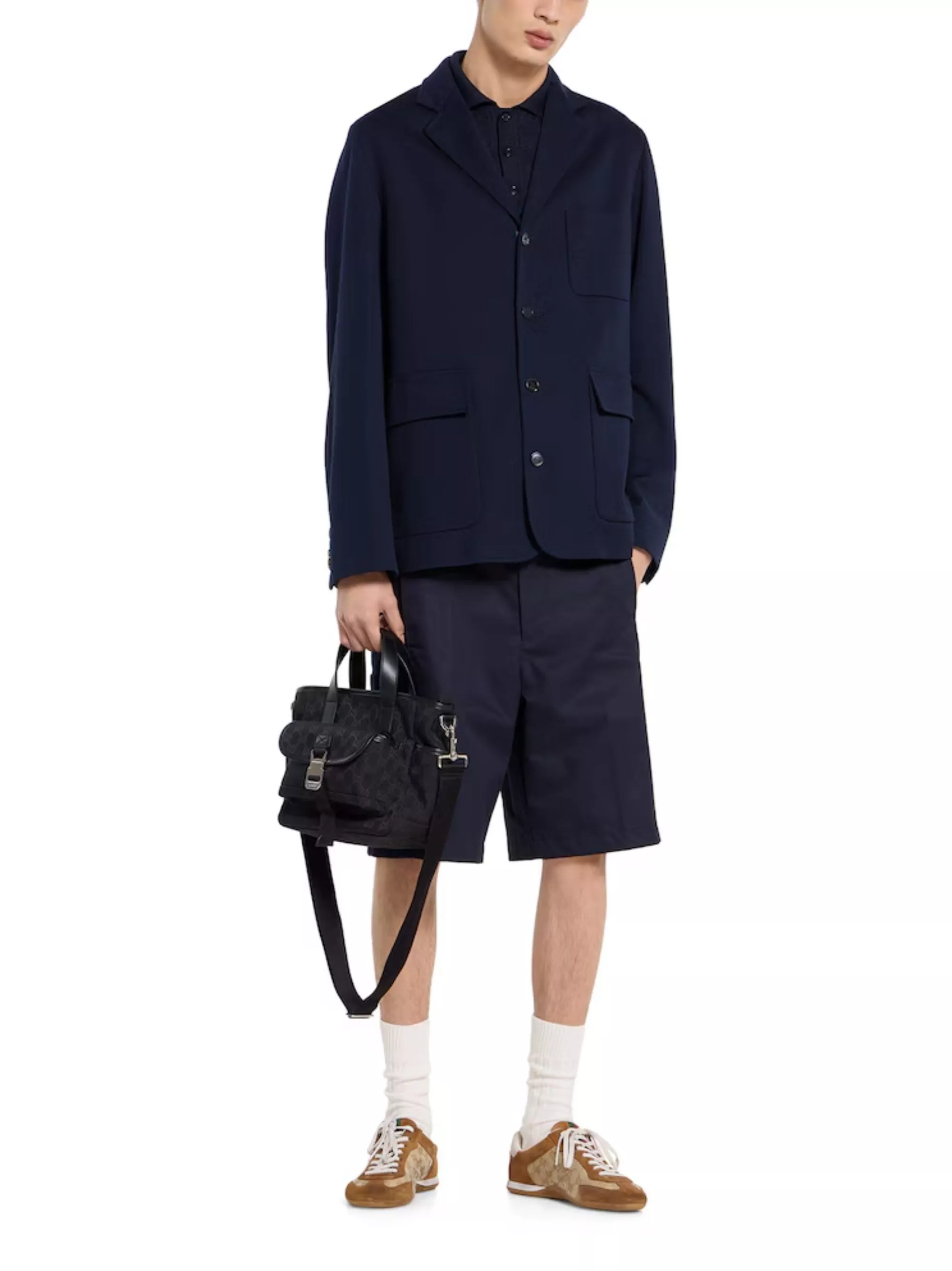 Gucci Giacca in jersey di cotone a un bottone, view 2